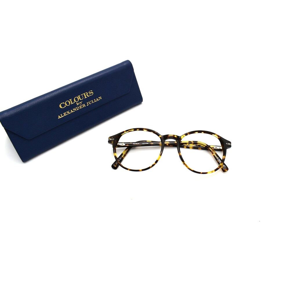 Colours by Alexander Julian Drew Tortoise 49-18-140mm Eyeglasses FRAMES - GOOD